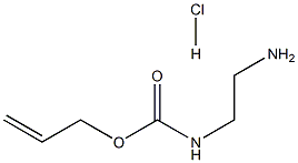 (2-氨基乙基)氨基甲酸烯丙酯盐酸盐 结构式