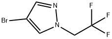 4-BROMO-1-(2,2,2-TRIFLUOROETHYL)-1H-PYRAZOLE 结构式