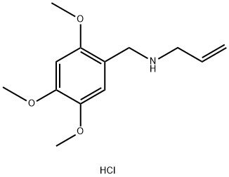 (prop-2-en-1-yl)[(2,4,5-trimethoxyphenyl)methyl]amine hydrochloride 结构式
