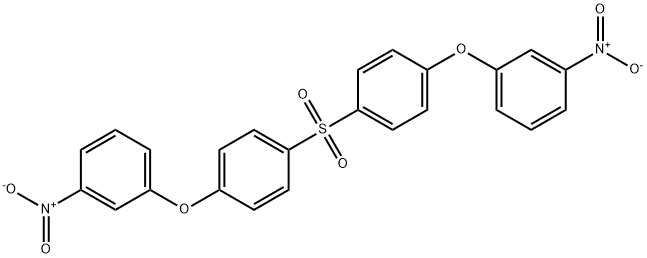 1,1'-[sulfonylbis(benzene-4,1-diyloxy)]bis(3-nitrobenzene) 结构式