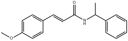 (E)-3-(4-methoxyphenyl)-N-(1-phenylethyl)acrylamide 结构式