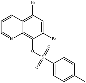 5,7-dibromoquinolin-8-yl 4-methylbenzenesulfonate 结构式