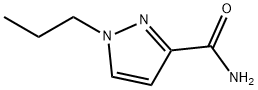 1-丙基-1H-吡唑-3-甲酰胺 结构式