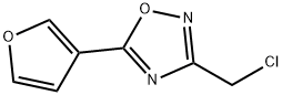 3-(氯甲基)-5-(呋喃-3-基)-1,2,4-噁二唑 结构式