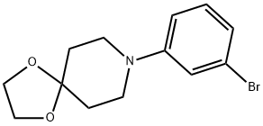 8-(3-溴苯基)-1,4-二氧杂-8-氮杂螺[4.5]癸烷 结构式
