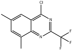 4-Chloro-6,8-dimethyl-2-trifluoromethyl-quinazoline 结构式