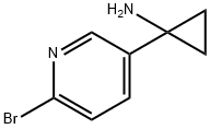 1-(6-BROMOPYRIDIN-3-YL)CYCLOPROPAN-1-AMINE 结构式