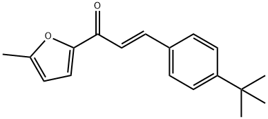 (2E)-3-(4-tert-butylphenyl)-1-(5-methylfuran-2-yl)prop-2-en-1-one 结构式