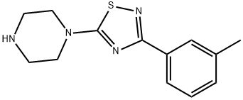 1-[3-(3-methylphenyl)-1,2,4-thiadiazol-5-yl]piperazine 结构式