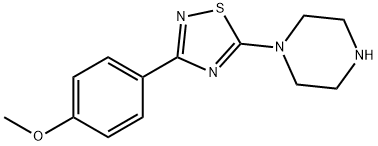 1-[3-(4-methoxyphenyl)-1,2,4-thiadiazol-5-yl]piperazine 结构式