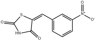(E)-5-(3-nitrobenzylidene)thiazolidine-2,4-dione 结构式