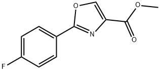 4-Oxazolecarboxylic acid, 2-(4-fluorophenyl)-, methyl ester 结构式