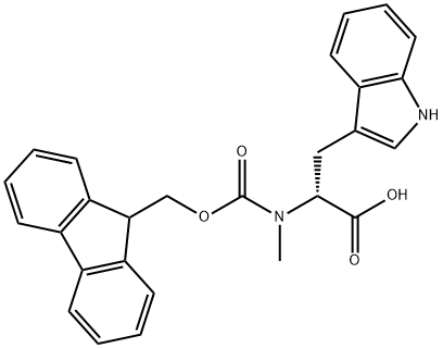 Fmoc-Nalpha-Methyl-D-Tryptophan 结构式