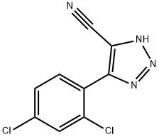 5-(2,4-Dichloro-phenyl)-2H-[1,2,3]triazole-4-carbonitrile 结构式