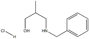 3-(苄氨基)-2-甲基丙-1-醇盐酸盐 结构式