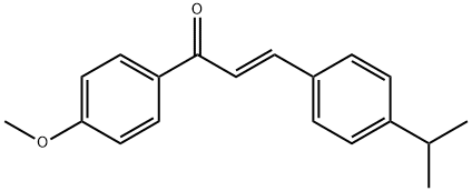 (2E)-1-(4-methoxyphenyl)-3-[4-(propan-2-yl)phenyl]prop-2-en-1-one 结构式