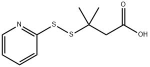 4-甲基-4-(吡啶-2-基二巯基)戊酸 结构式