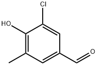 3-氯-4-羟基-5-甲基苯甲醛 结构式