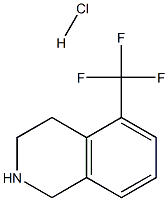 5-(三氟甲基)-1,2,3,4-四氢异喹啉盐酸盐 结构式