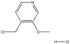 4-(氯甲基)-3-甲氧基吡啶盐酸盐 结构式