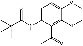 N-(2-acetyl-3,4-dimethoxyphenyl)pivalamide 结构式