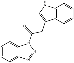 1-(1H-Benzotriazol-1-yl)-2-(1H-indol-3-yl)ethanone 结构式