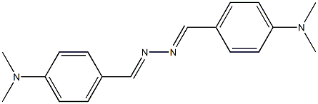 4,4'-((1E,1'E)-肼-1,2-二亚基双(甲基亚基))二(氮,氮-二甲基苯胺) 结构式