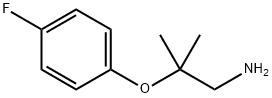 2-(4-FLUOROPHENOXY)-2-METHYLPROPAN-1-AMINE 结构式