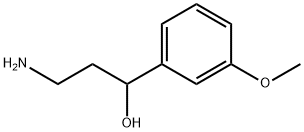 3-amino-1-(3-methoxyphenyl)propan-1-ol 结构式