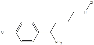 1-(4-氯苯基)丁-1-胺盐酸盐 结构式