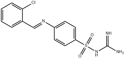 N-[amino(imino)methyl]-4-[(2-chlorobenzylidene)amino]benzenesulfonamide 结构式