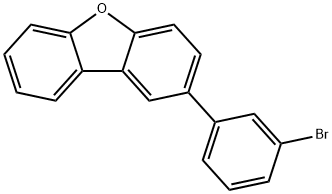 2-(3-溴苯基)二苯并呋喃 结构式