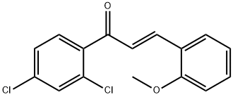 (2E)-1-(2,4-dichlorophenyl)-3-(2-methoxyphenyl)prop-2-en-1-one 结构式