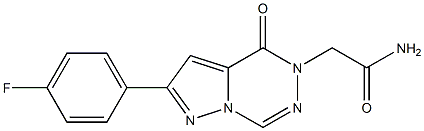 2-[2-(4-fluorophenyl)-4-oxopyrazolo[1,5-d][1,2,4]triazin-5-yl]acetamide 结构式