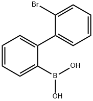 B-(2'-溴-[1,1'-联苯]-2-基)-硼酸 结构式