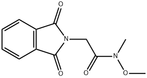 2-(1,3-dioxo-2,3-dihydro-1H-isoindol-2-yl)-N-methoxy-N-methylacetamide 结构式