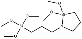 1-Aza-2-silacyclopentane, 2,2-dimethoxy-1-[3-(trimethoxysilyl)propyl]- 结构式