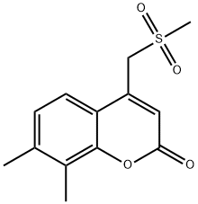 4-Methanesulfonylmethyl-7,8-dimethyl-chromen-2-one 结构式