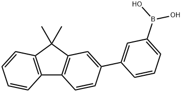 [3-(9,9-二甲基-9H-氟氧基-2-基)苯基]硼酸 结构式