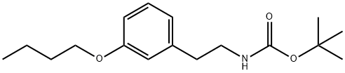 tert-butyl (3-butoxyphenethyl)carbamate 结构式