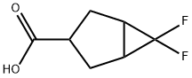6,6-difluorobicyclo[3.1.0]hexane-3-carboxylic acid 结构式