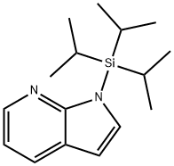 1-(三异丙基硅烷基)-1H-吡咯并[2,3-B]吡啶 结构式