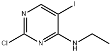 (2-CHLORO-5-IODO-PYRIMIDIN-4-YL)-ETHYL-AMINE 结构式