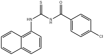 4-chloro-N-[(1-naphthylamino)carbonothioyl]benzamide 结构式