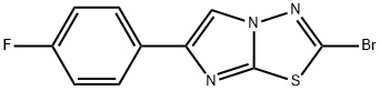 2-溴-6-(4-氟苯基)咪唑并[2,1-B][1,3,4]噻二唑 结构式