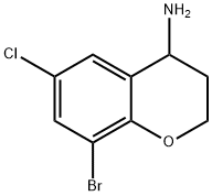 8-溴-6-氯苯并二氢吡喃-4-胺 结构式