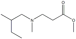 methyl 3-(methyl(2-methylbutyl)amino)propanoate 结构式