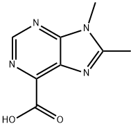 8,9-DIMETHYL-9H-PURINE-6-CARBOXYLIC ACID 结构式