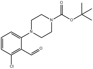 4-(3-氯-2-甲酰基苯基)哌嗪-1-羧酸叔丁酯 结构式