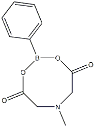 2-Phenyl-6-methyl-1,3,6,2-dioxazaborocane-4,8-dione 结构式